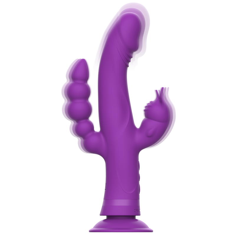 Casanova Rabbit Triple Motor Purple Silicone Vibrator
