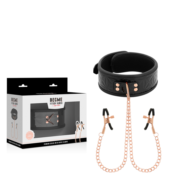Black edition begme black edition necklace with metons clips