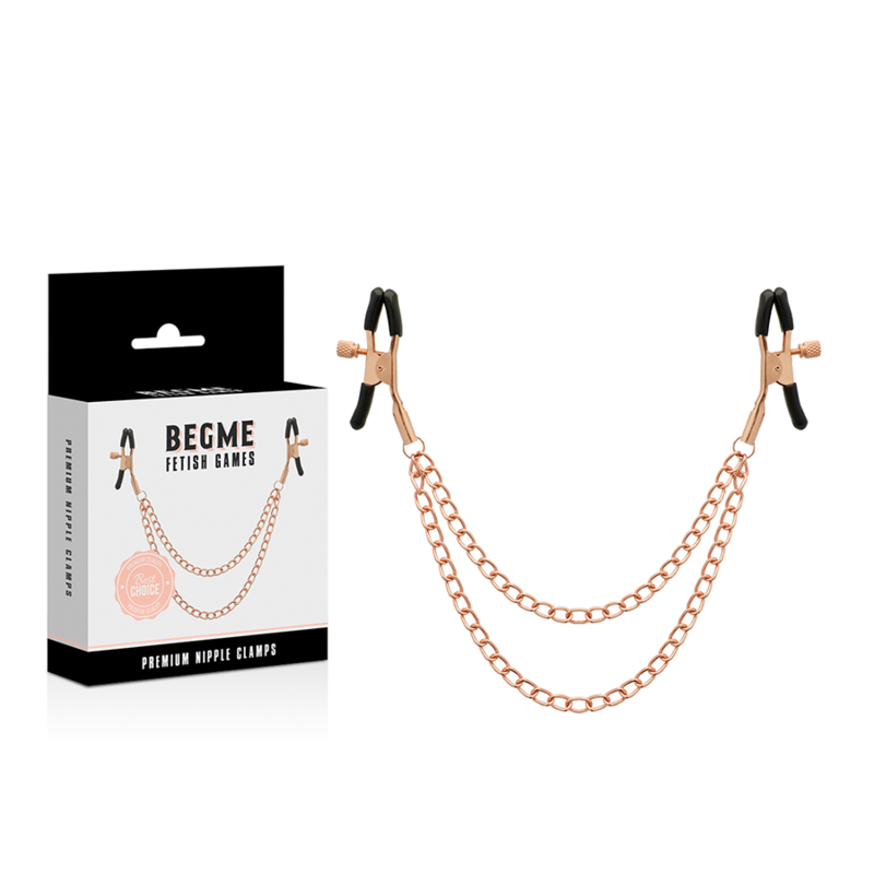 Black Edition Premium Nipple Clamps with Chain
