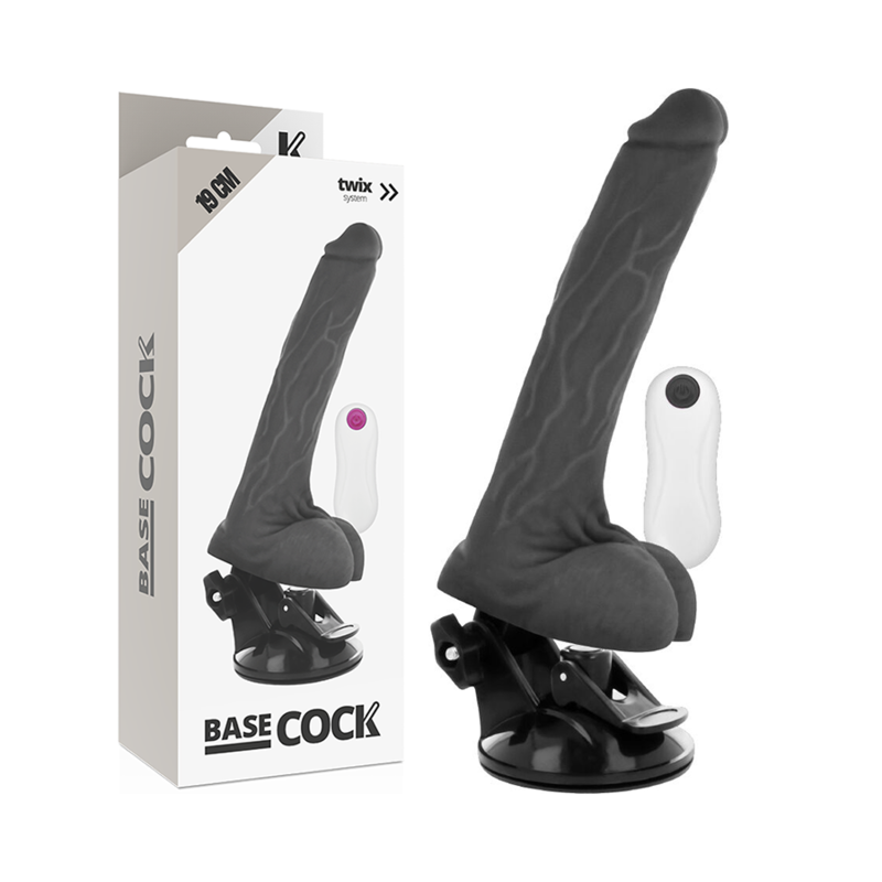 Realistic natural vibrator remote control 19 cm -o- 4 cm