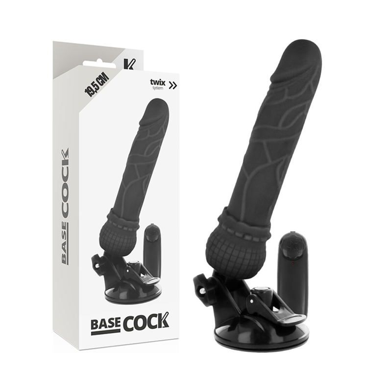 Realistic vibrator remote control natural 19.5 cm -o- 4 cm