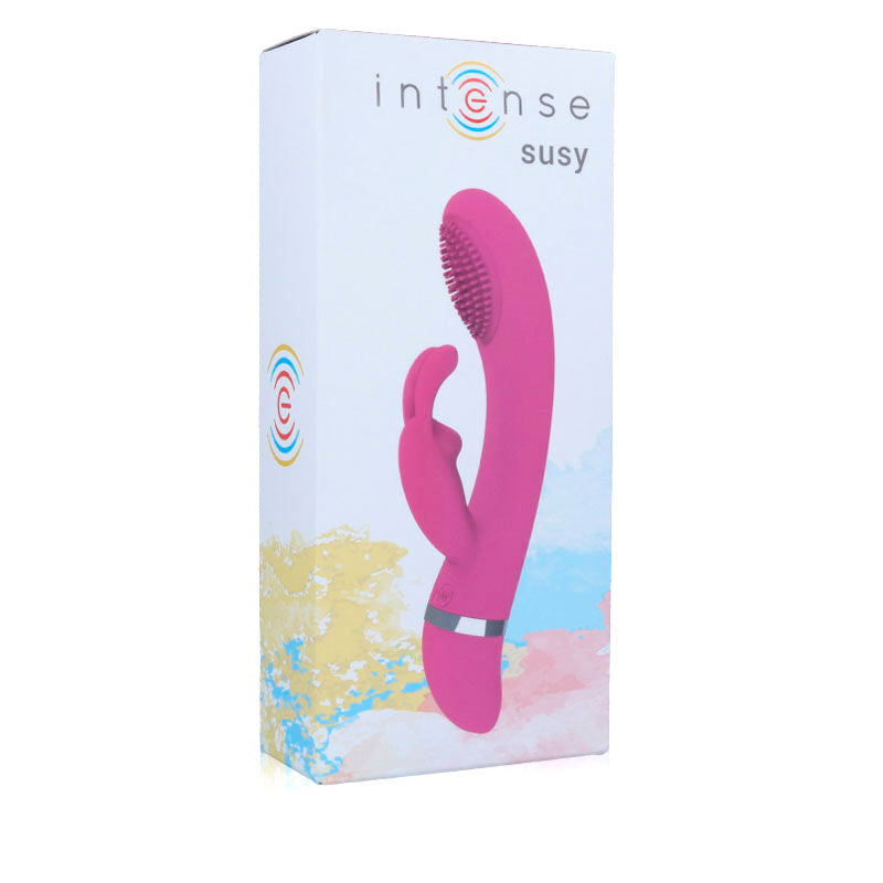 Susy silicone rabbit pink oscillating vibrator