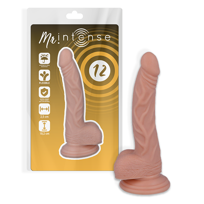 12 pénis réaliste 18.2 cm -o- 2.5 cm