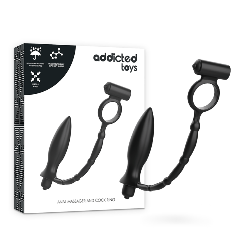 Plug anal avec anneau vibrant
