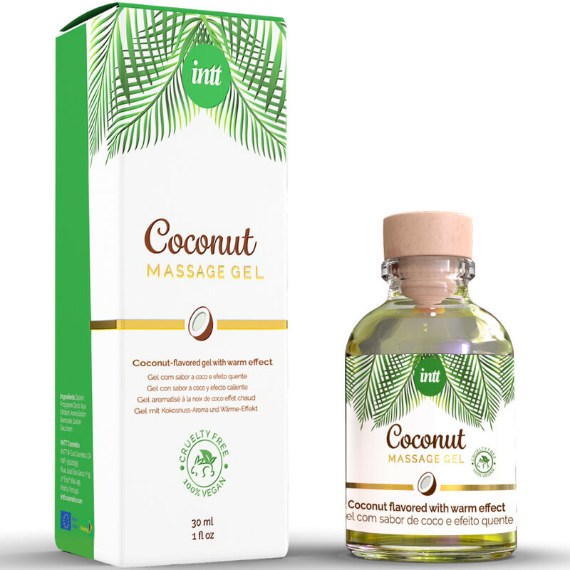 Gel de massage végan au saveur de coco et effet chauffant