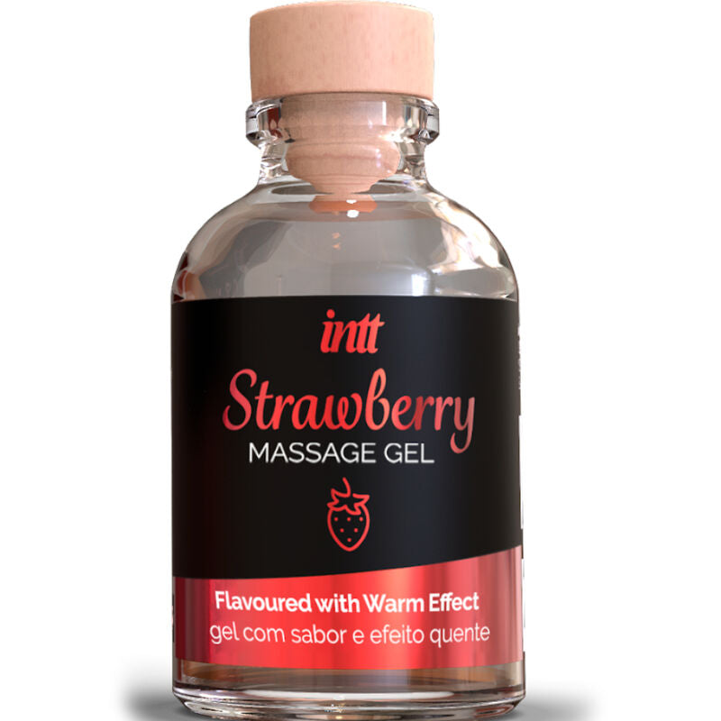 Gel de massage effet chaud saveur fraise