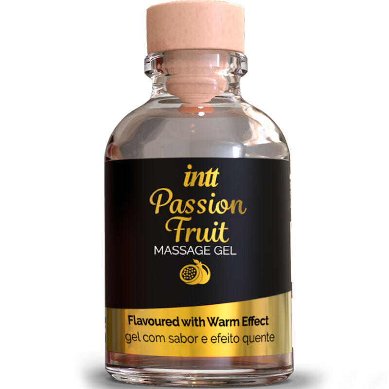 Gel de massage saveur fruit de la passion avec effet chaleur