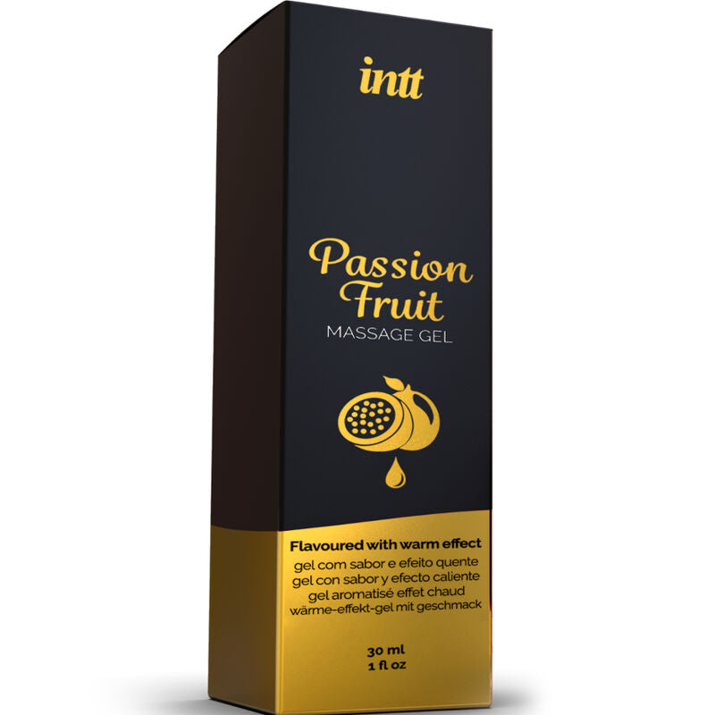 Gel de massage saveur fruit de la passion avec effet chaleur
