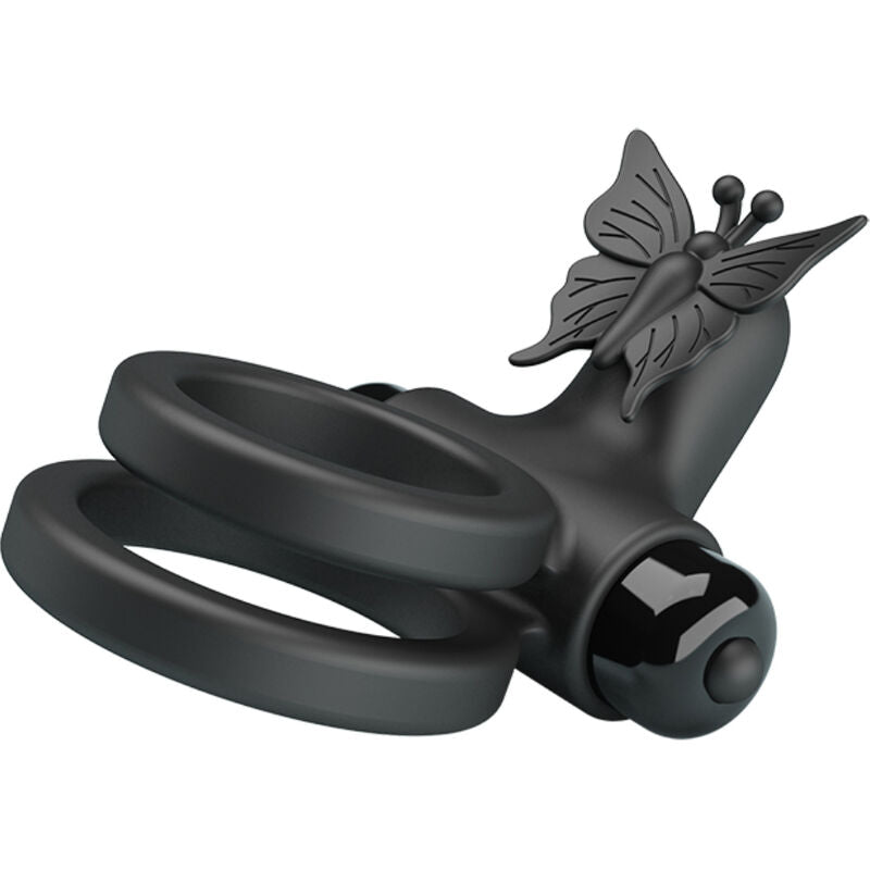 Double vibrating ring with black stimulator