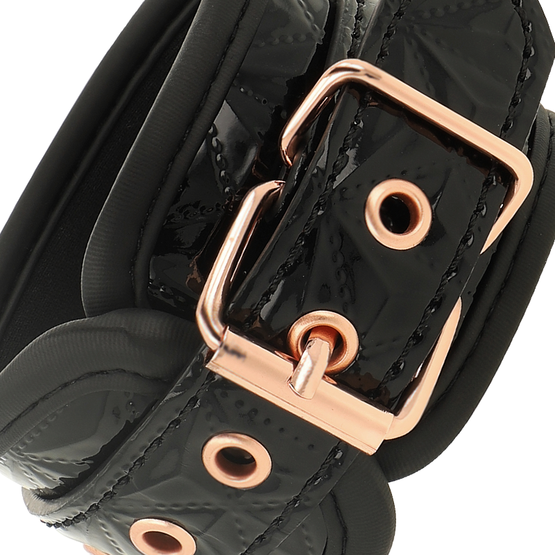 Black edition handcuffs with neoprene lining