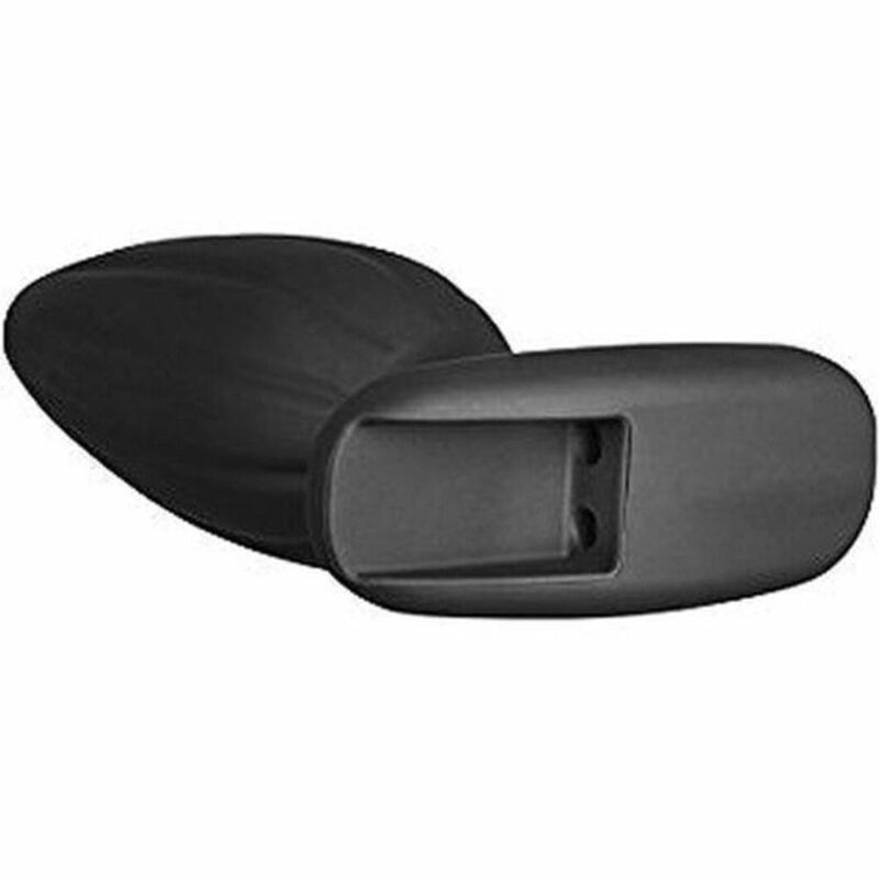 Black silicone rocker anal plug large
