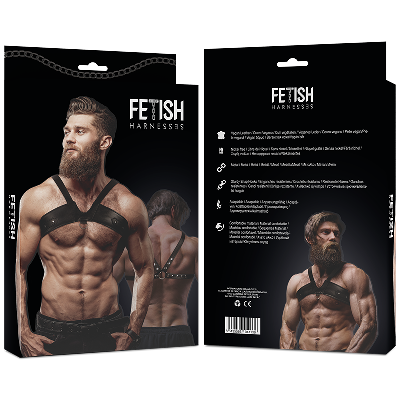 Brigade Men's Eco-Leather Chest Harness
