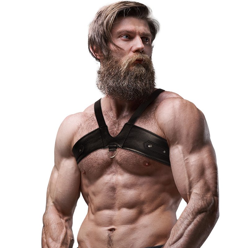 Brigade Men's Eco-Leather Chest Harness