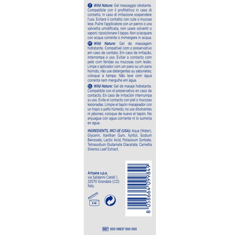 Gel de massage nature sauvage 3 en 1 200 ml