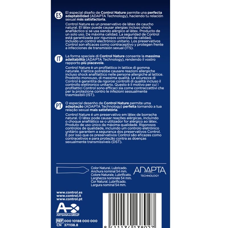 Adapta Nature condoms 6 units