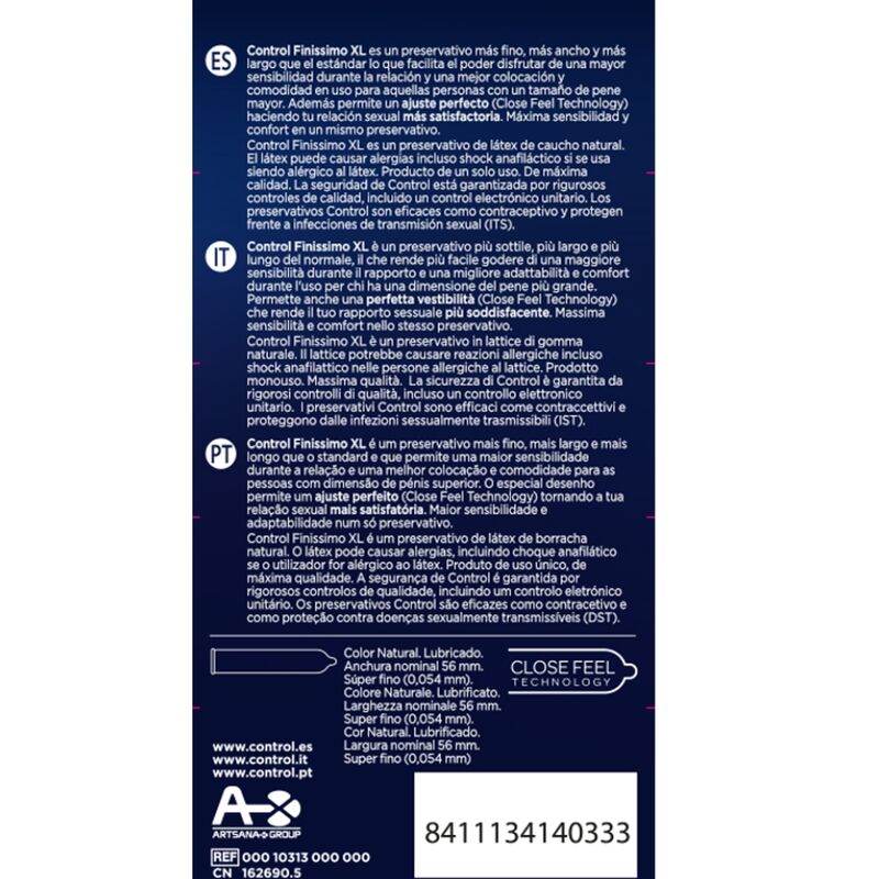 Finissimo XL condoms 12 units