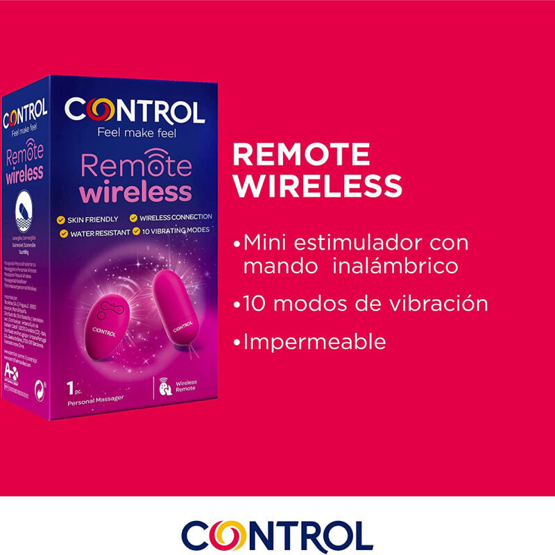 Wireless remote control of the personal massager