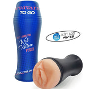 Self-lubricating wet kitten masturbator from