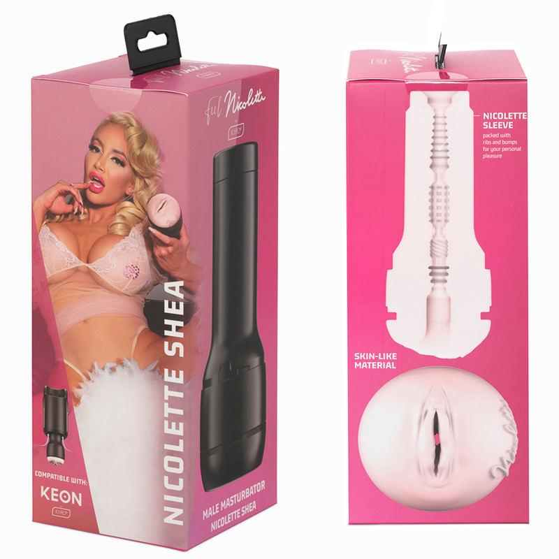 Keon + feel nicolette shea stroker + aqua quality lubricant 50 ml 