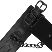 Fetish vegan leather handcuffs