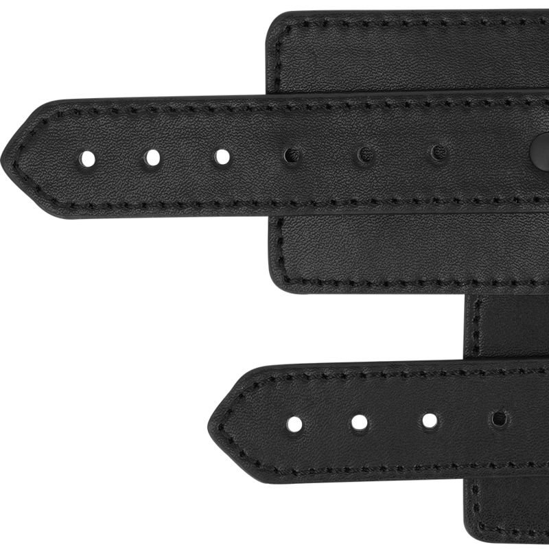 Fetish vegan leather handcuffs