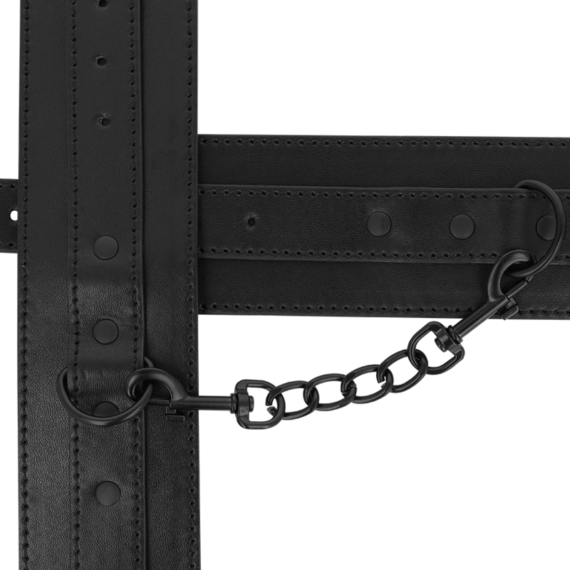Fetish vegan leather anklets