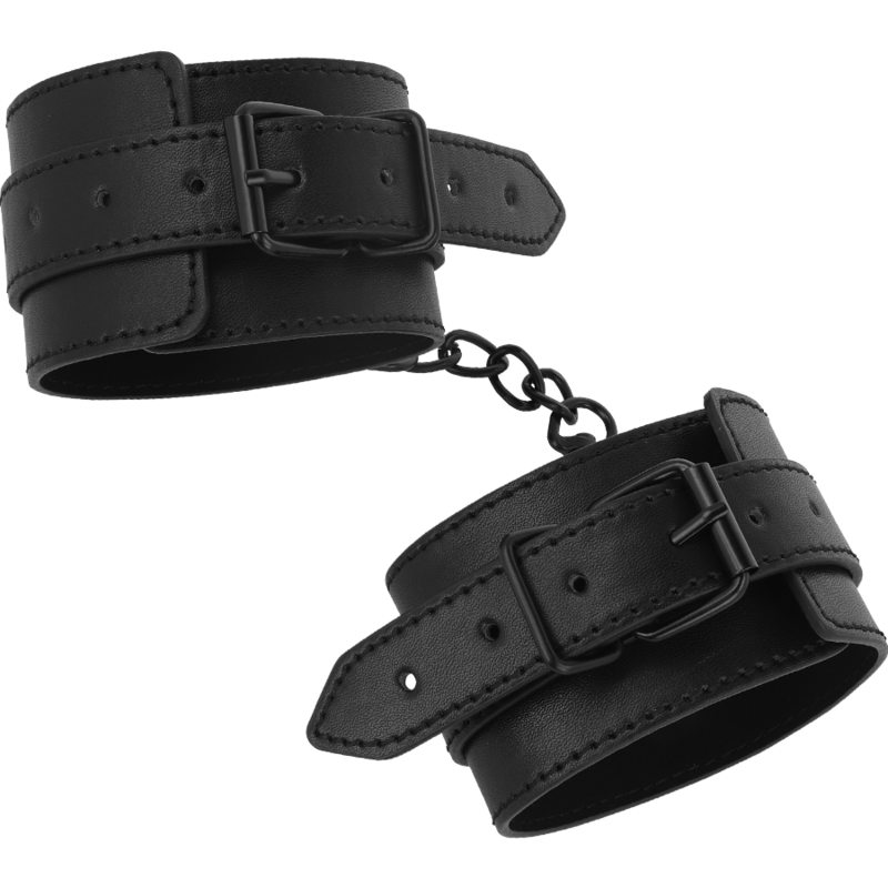 Fetish vegan leather anklets