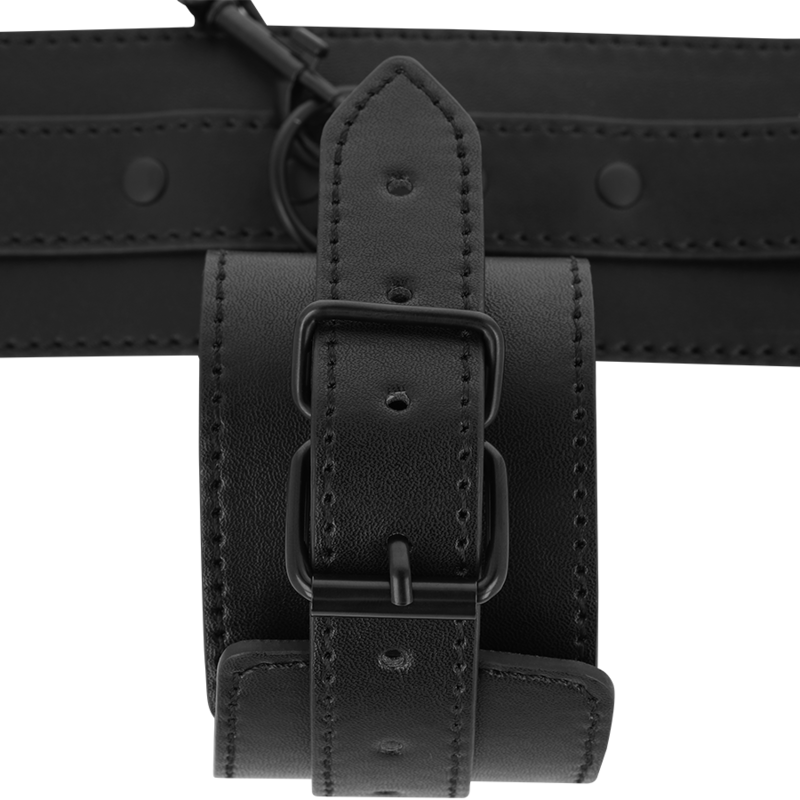 Fetish vegan leather anklets