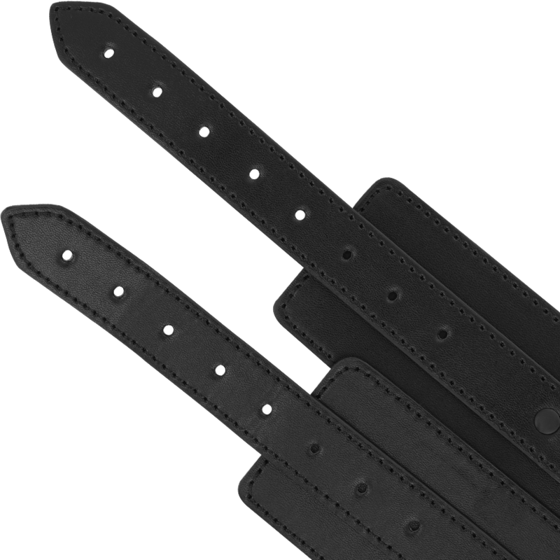 Fetish vegan leather anklets