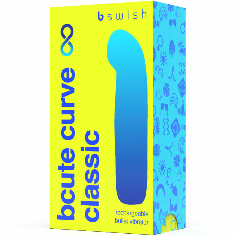 Bcute Curve Infinite Classic Rechargeable Silicone Vibrator Yellow