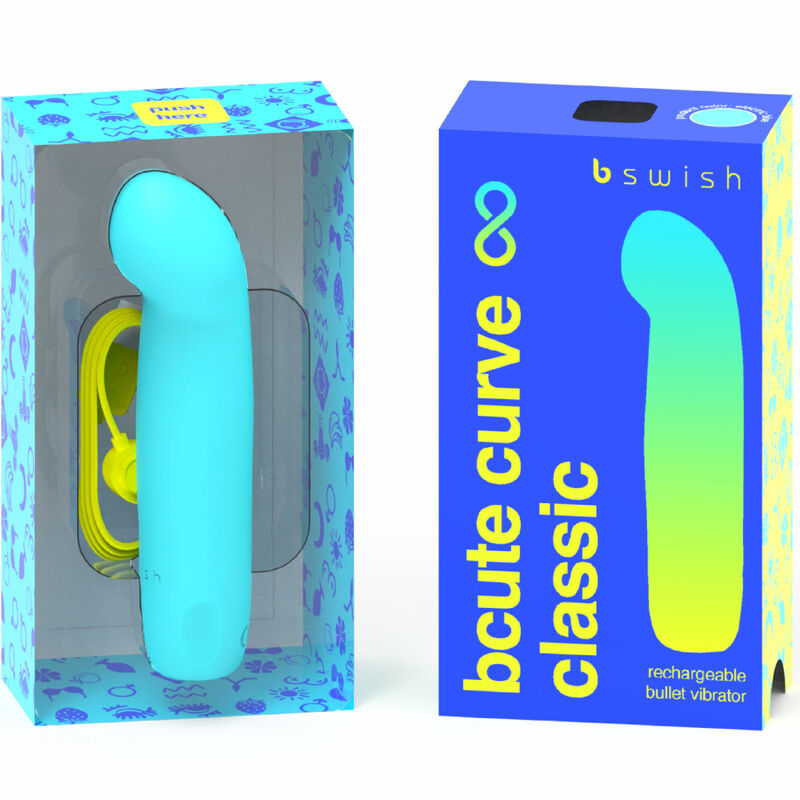 Bcute Curve Infinite Classic Blue Silicone Rechargeable Vibrator