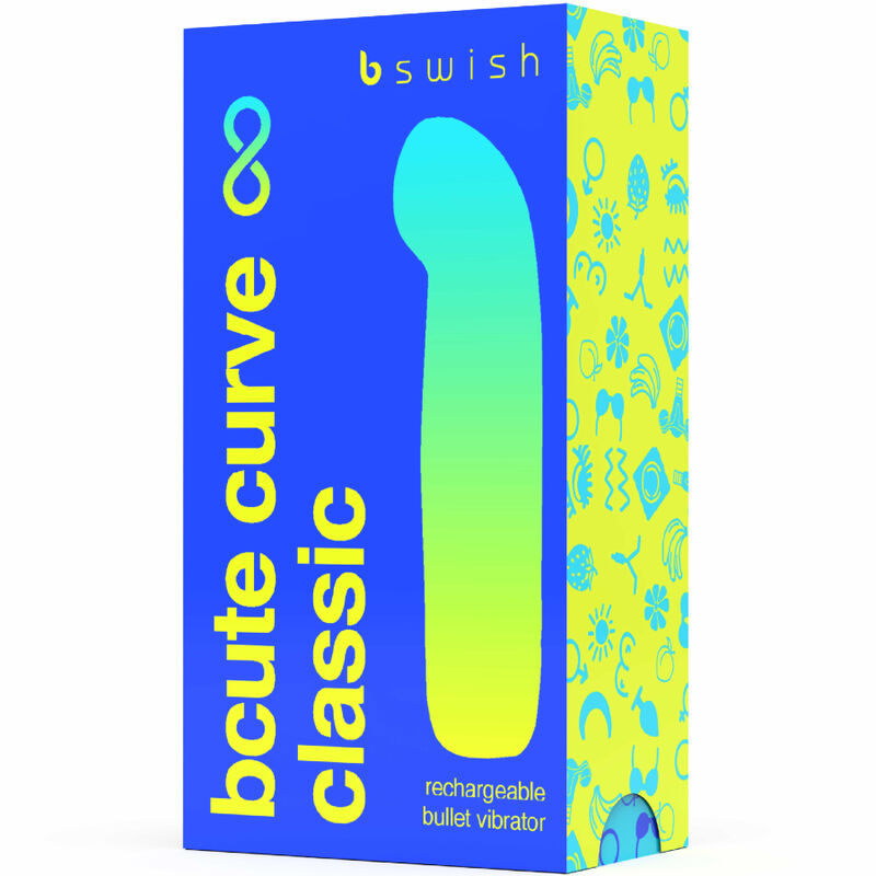 Bcute Curve Infinite Classic Blue Silicone Rechargeable Vibrator