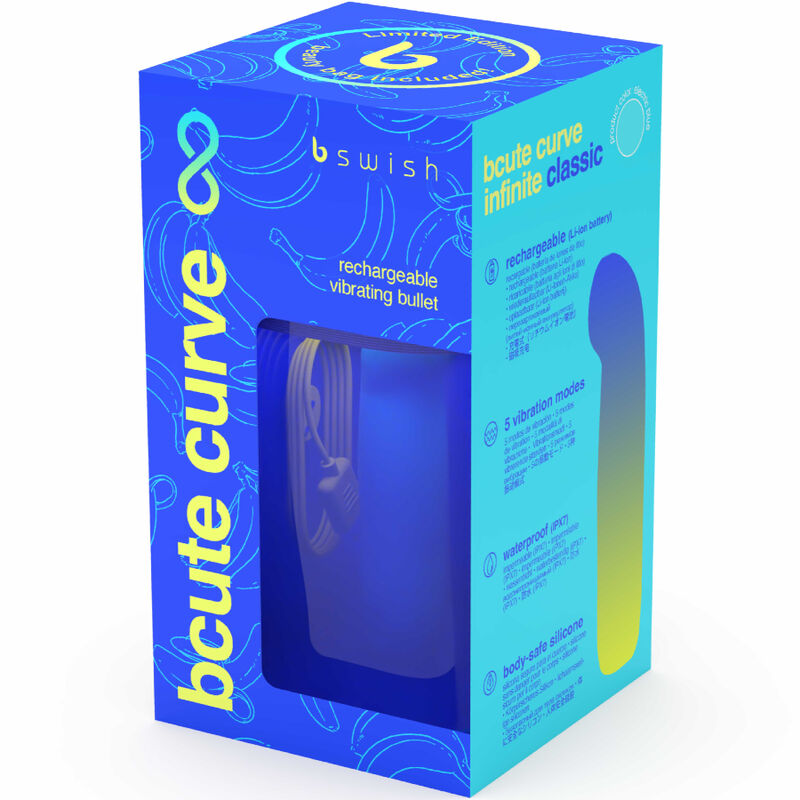 Bcute Curve Infinite Classic Limited Edition Blue Silicone Rechargeable Vibrator
