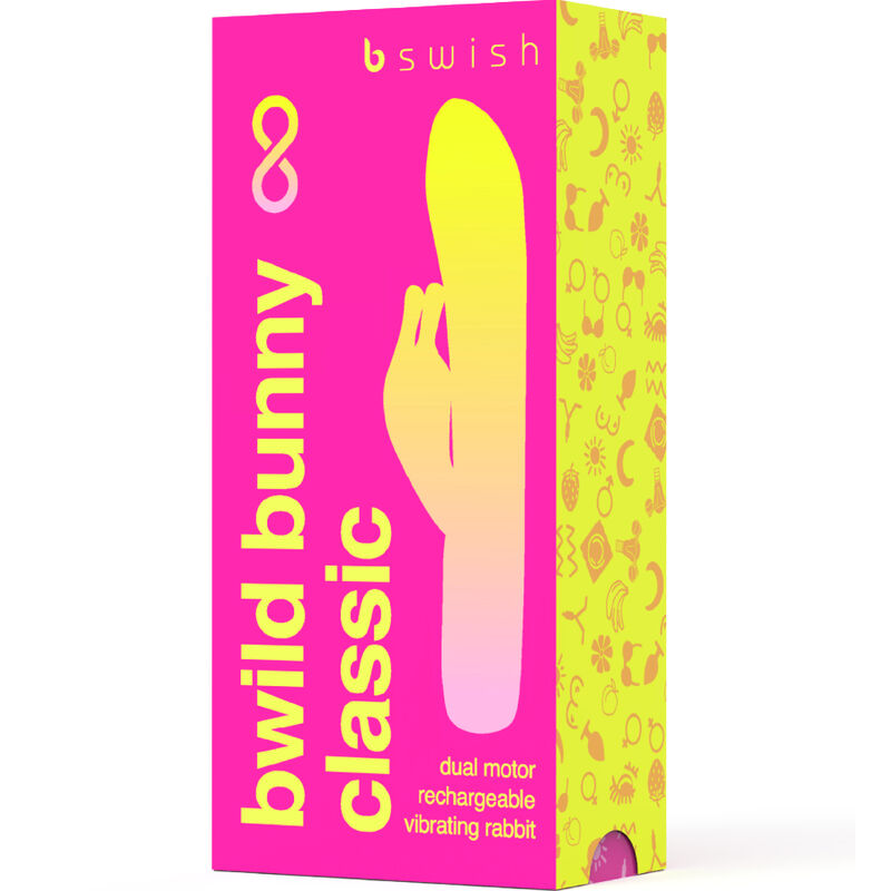 Classic bwild bunny infinite silicone rechargeable vibrator pink