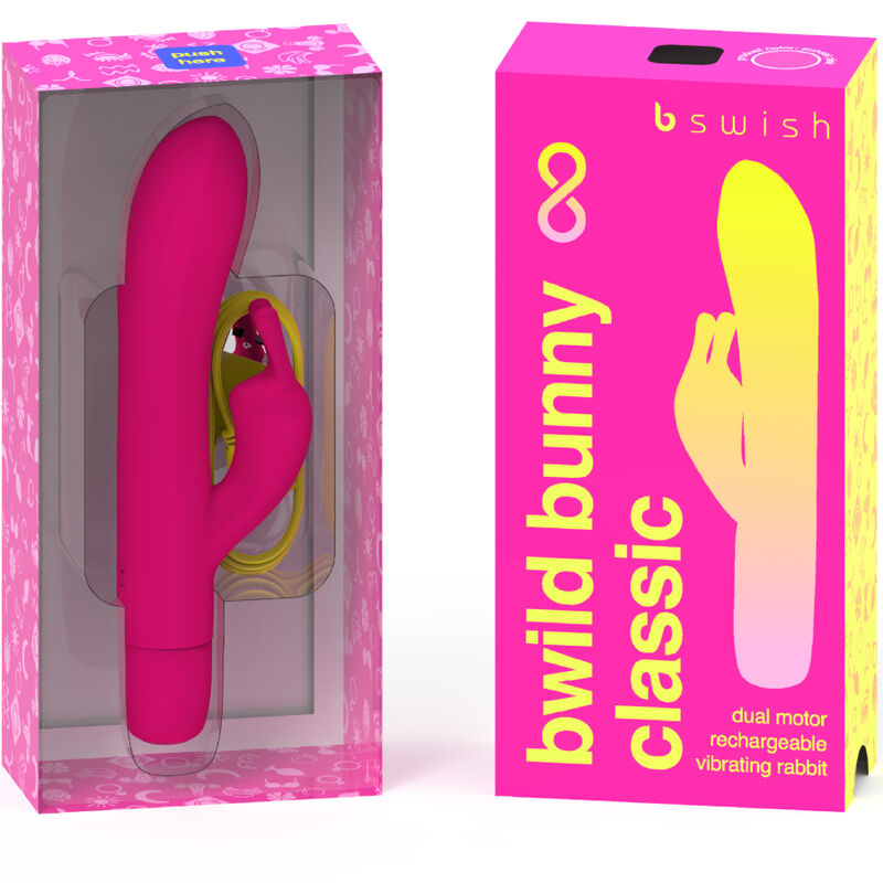 Classic bwild bunny infinite silicone rechargeable vibrator pink