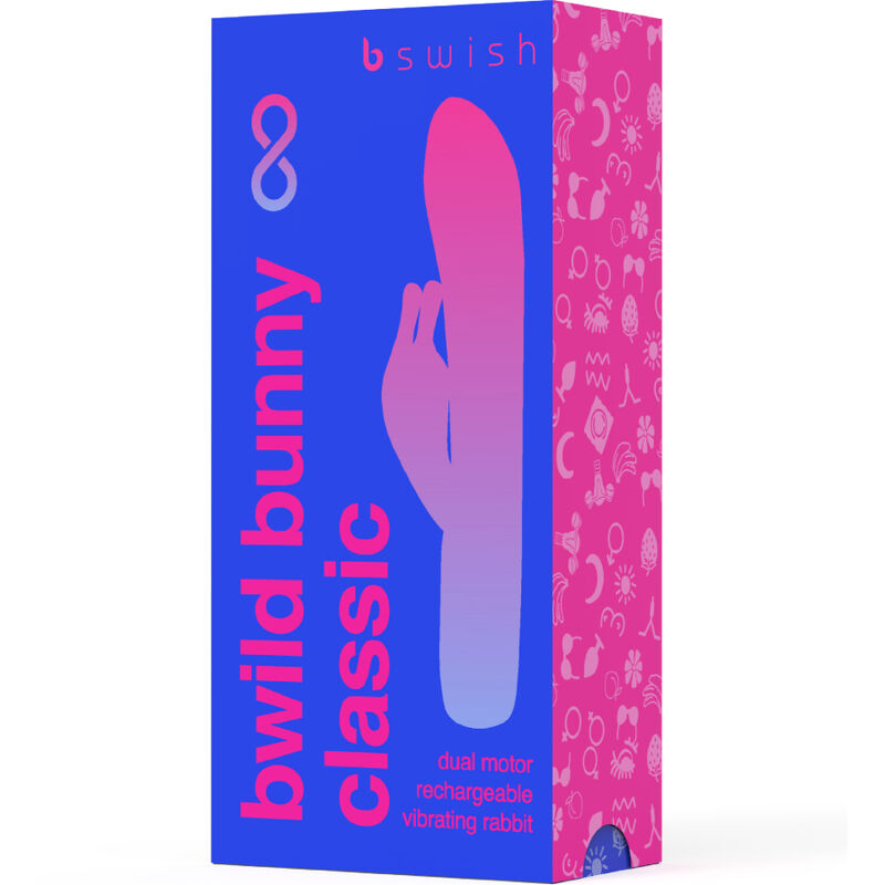 Classic rechargeable vibrator bwild bunny infinite silicone blue