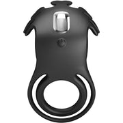 Ruben 7 Vibrations Black Silicone Vibrating Ring