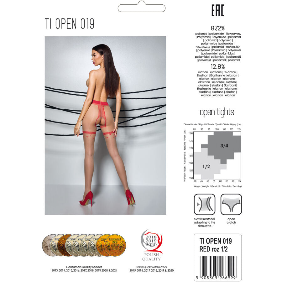 Tiopen 019 black tights 1/2 20 den