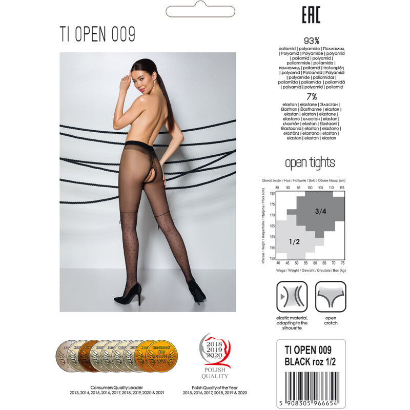Tiopen 009 collant noir 1/2 20 den