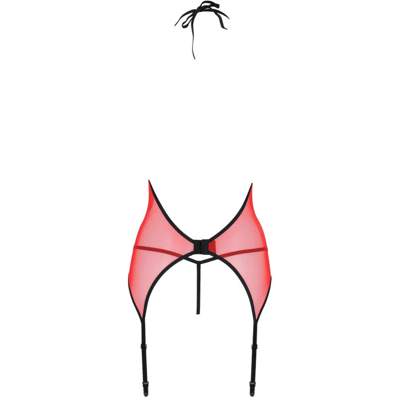 Peonia corset erotic line red s/m
