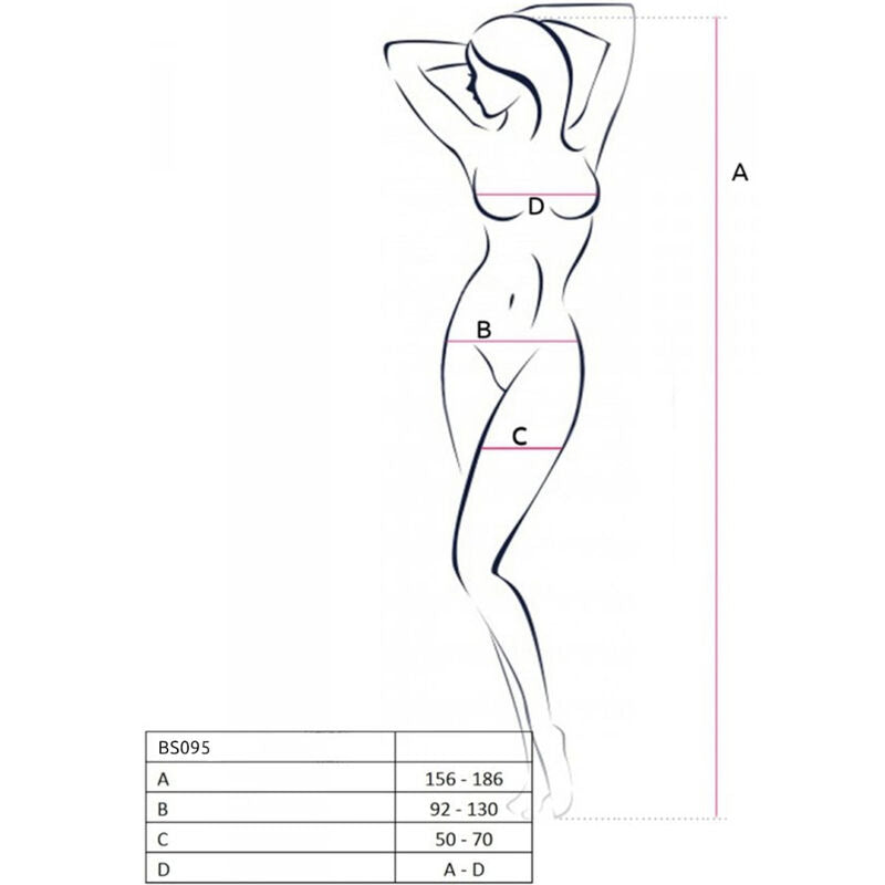 Bs095 bodystocking red talla unica