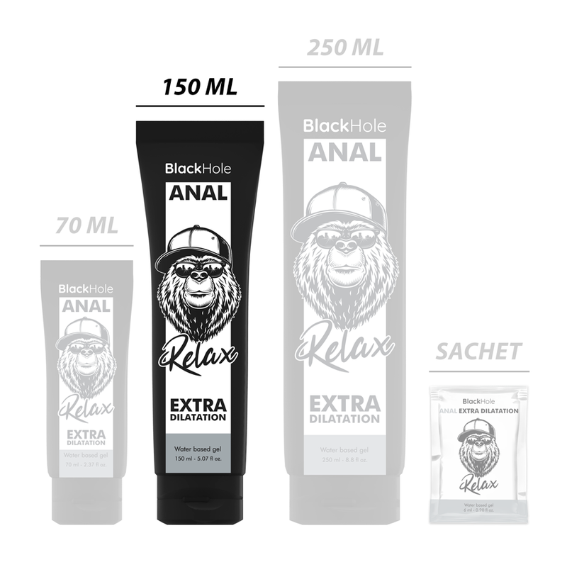 Water-based anal dilation gel 150 ml