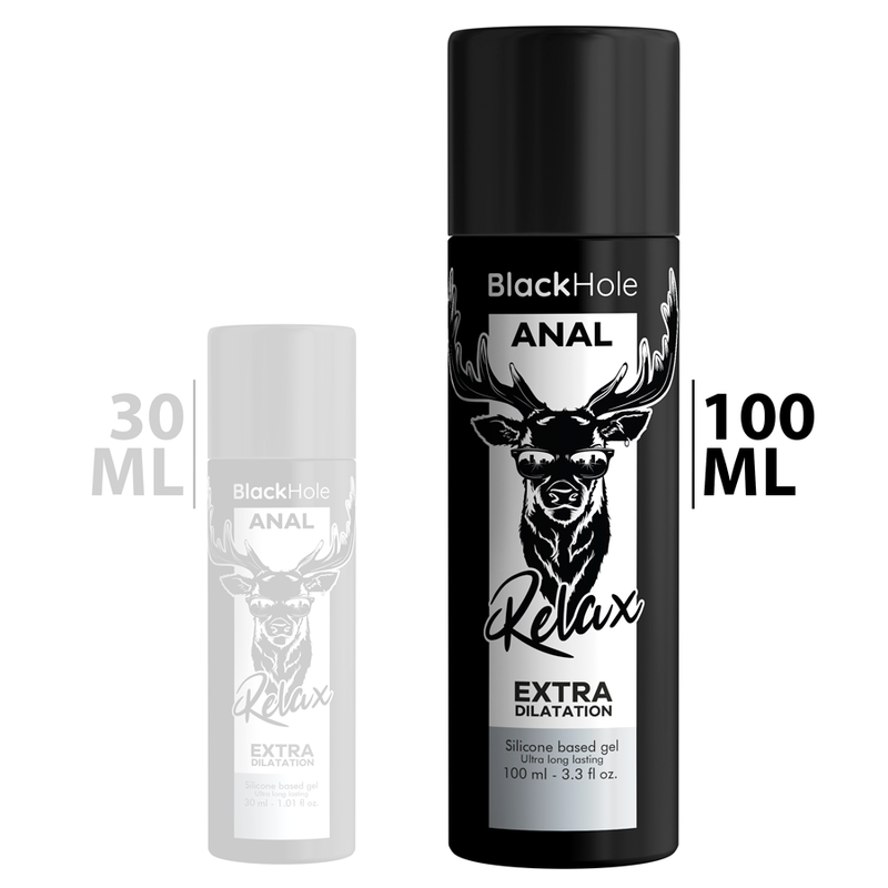 Black hole gel silicone base anal dilation 100 ml