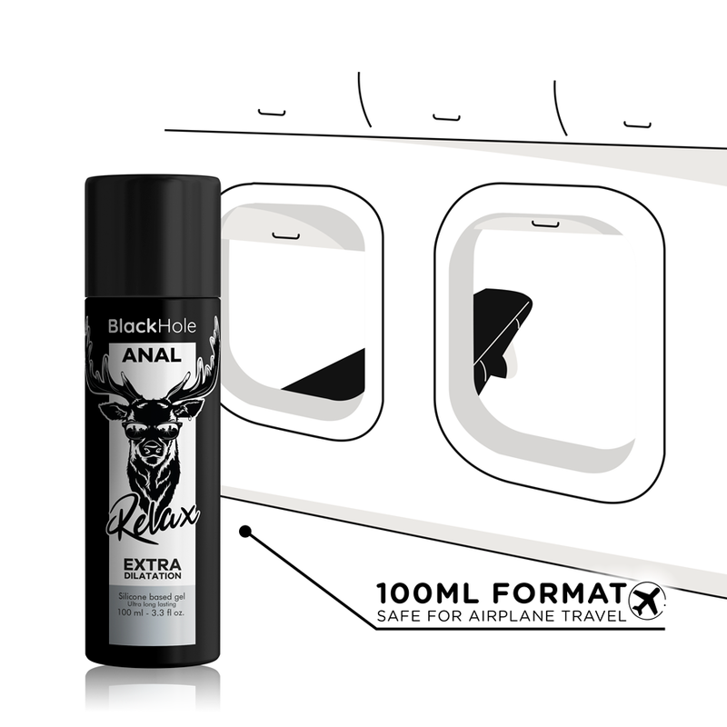 Black hole gel silicone base anal dilation 100 ml