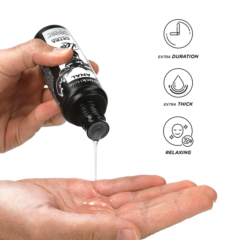 Black hole gel silicone base anal dilation 100 ml