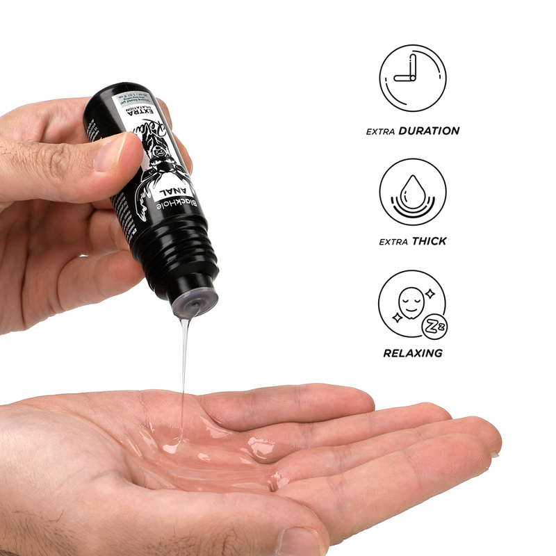 Black hole gel silicone base anal dilation 30 ml