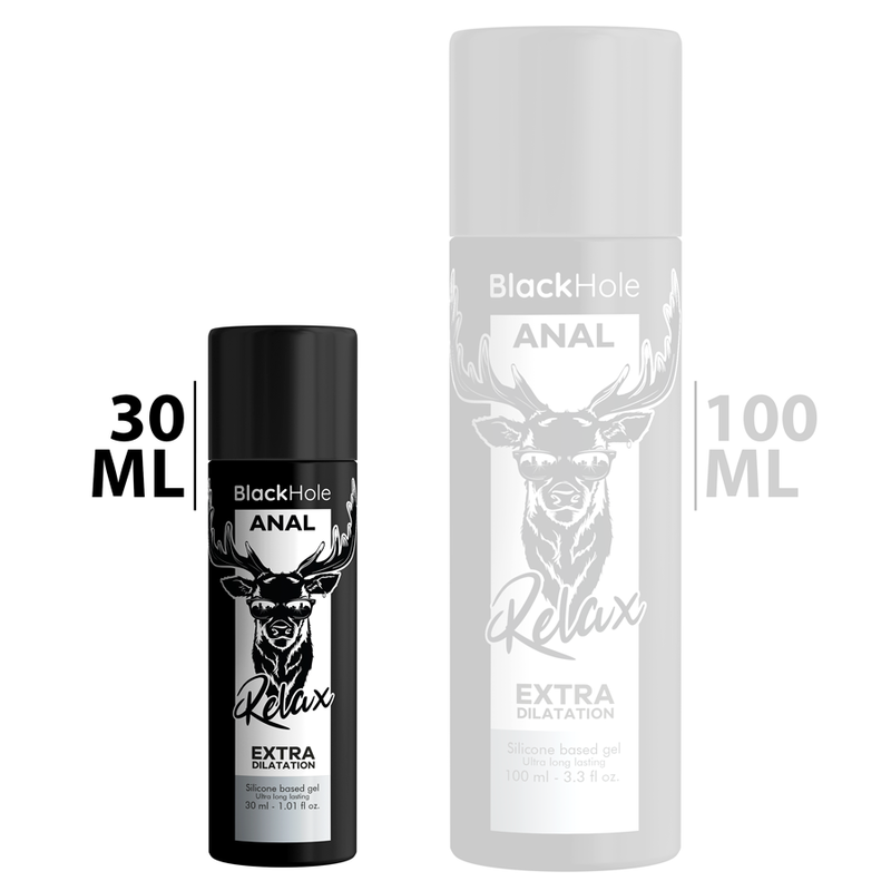 Gel trou noir base silicone dilatation anale 30 ml