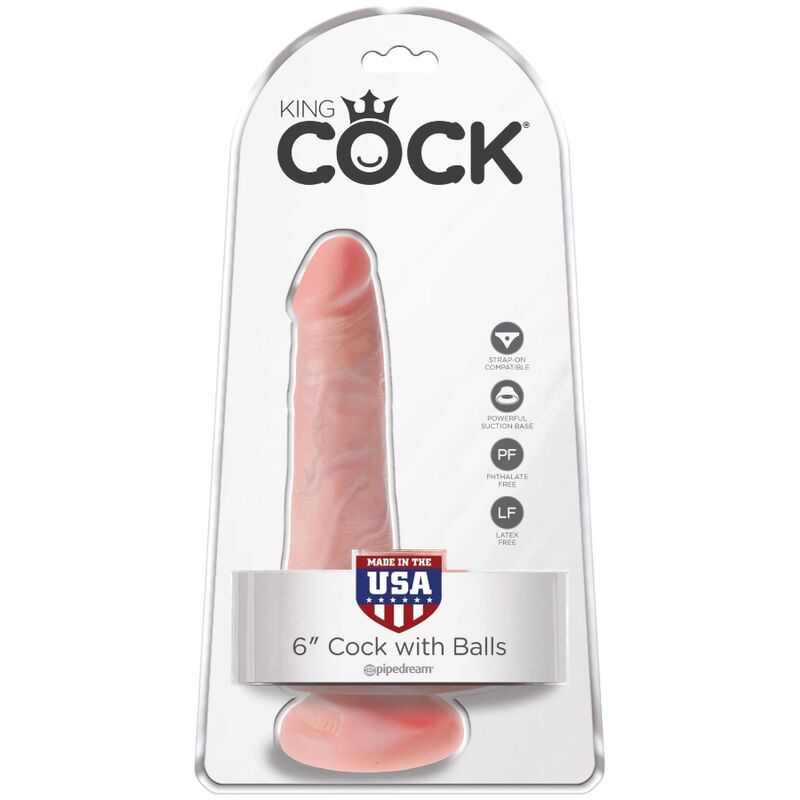 Realistic penis with balls 13.5 cm light
