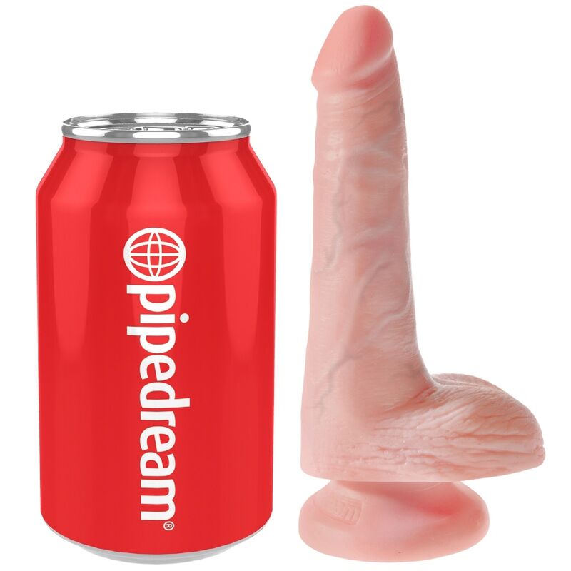 Realistic penis with balls 13.5 cm light