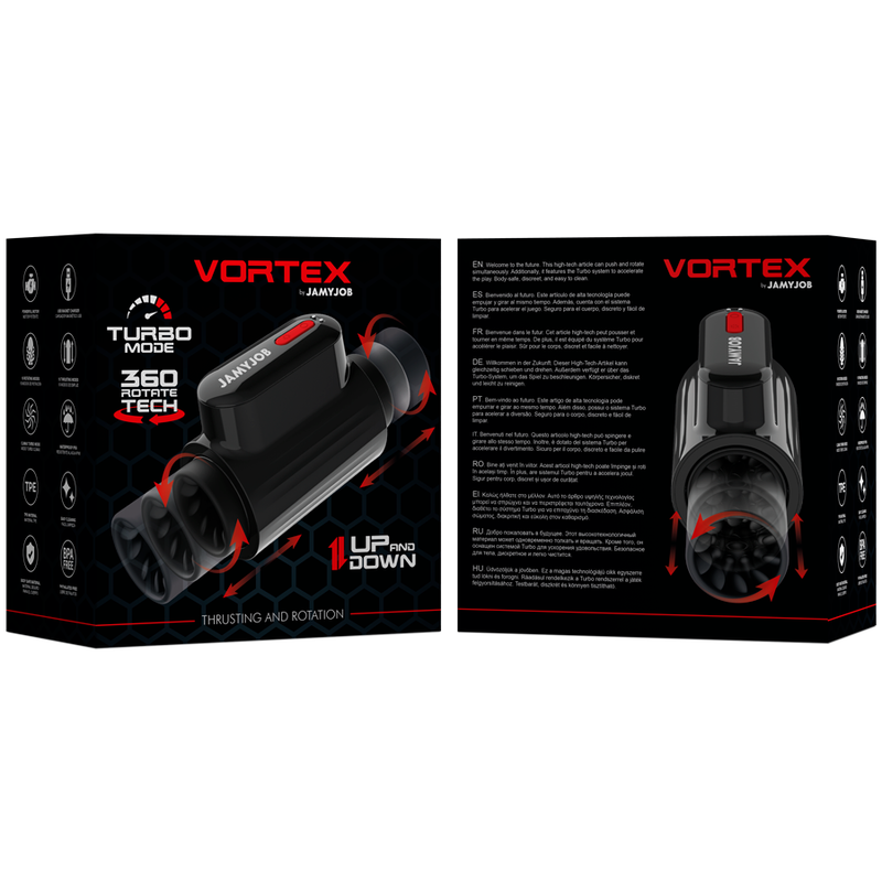 Masturbateur  vortex et rotation tech turbo mode